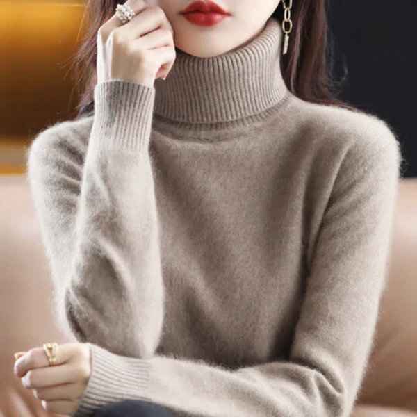 High Neck Cashmere Sweater – Soft & Warm for Winter