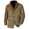 Vintage Buckskin Jacket for Men - Classic Leather-Trimmed Suede Coat