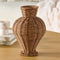 Woven Faux Rattan Decorative Vase