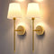 Wireless Fabric Wall Light (SET OF 2 + 2 BULBS FREE) - Elegant &  Wireless