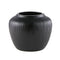 Textured Black Stoneware Vase