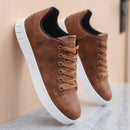 Stylish Leather Sneakers for Men – Comfort & Modern Design