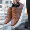 Stylish Leather Sneakers for Men – Comfort & Modern Design