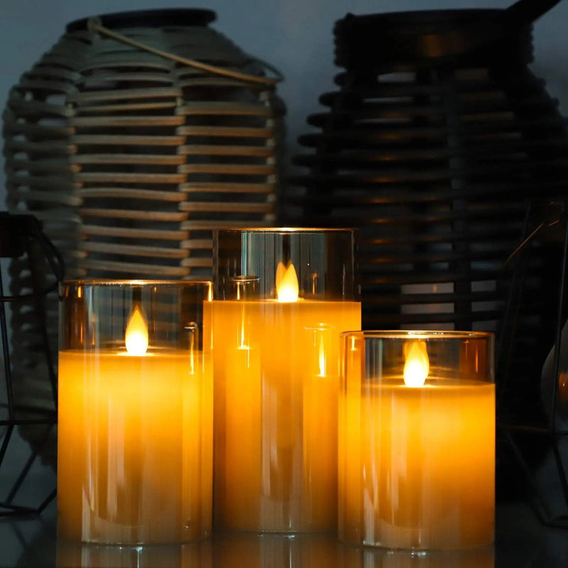 AuraFlame  Candle Set - Flameless, Cozy & Elegant