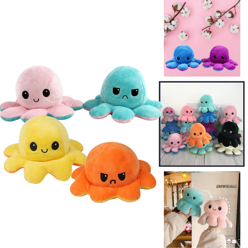 Reversible Mini Octopus Plush toy