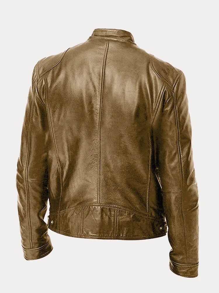 Casual Leather Jacket for Men - Stylish & Comfortable