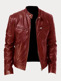 Casual Leather Jacket for Men - Stylish & Comfortable