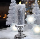 Color-Changing LED Flameless Glitter Candle