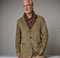 Vintage Buckskin Jacket for Men - Classic Leather-Trimmed Suede Coat