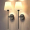 Wireless Fabric Wall Light (SET OF 2 + 2 BULBS FREE) - Elegant &  Wireless