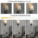 Wireless Fabric Wall Light (SET OF 2 + 2 BULBS FREE) - Elegant &  Wireless