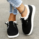 Stylish warm plush vulcanized sneakers with fur for women | Perfect for all seasons