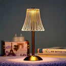 Crystal Metal Cordless Table Lamp