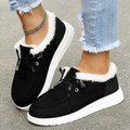 Stylish warm plush vulcanized sneakers with fur for women | Perfect for all seasons