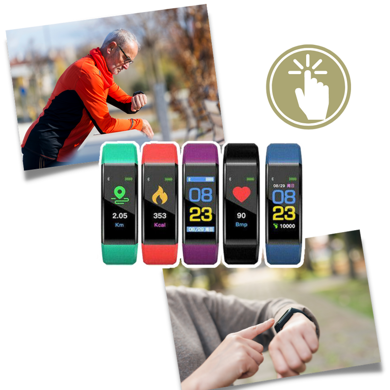 Senior Smartwatch – Health & Fitness Tracker with Clear Display & Easy Operation