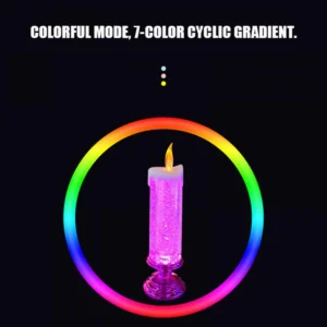 Color-Changing LED Flameless Glitter Candle - Image 3