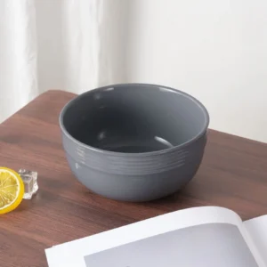 Chiara Stoneware Bowl, 6.25", Gray - Image 2