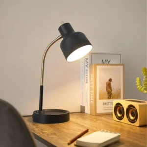 LED Desk Lamp with Catch-All Base and AC Outlet - Image 5