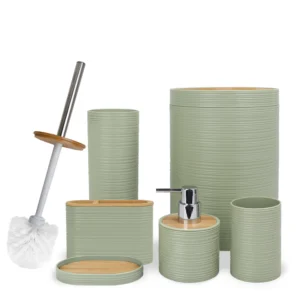 Transform Your Bathroom with the 6-Piece Bathroom Accessories Set - Image 1