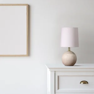 Mini Ball Table Lamp, 12.75" H – Off-White Base - Image 4