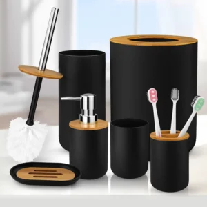 Transform Your Bathroom with the 7-Piece Bathroom Accessories Set - Image 2